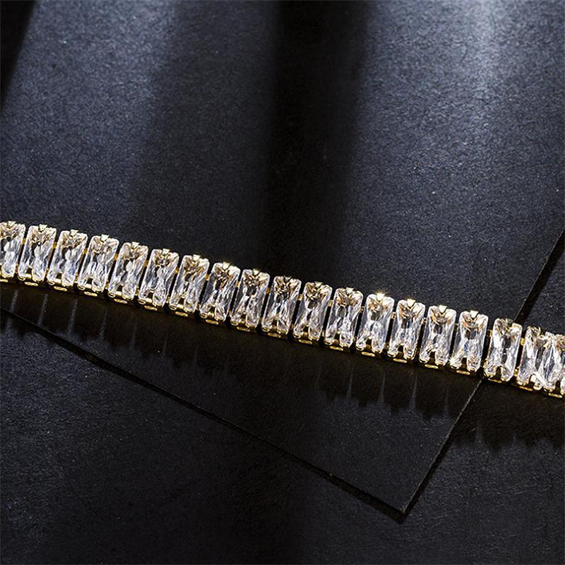 18K Gold Plated Cubic Zirconia Bracelet - Image 4