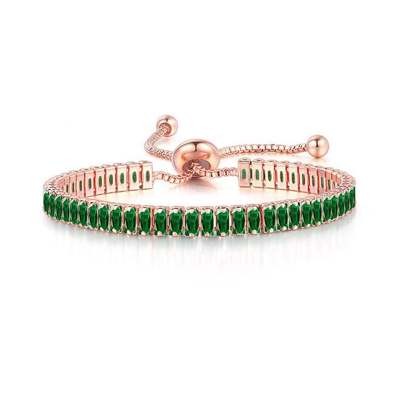 18K Gold Plated Cubic Zirconia Bracelet - Image 9