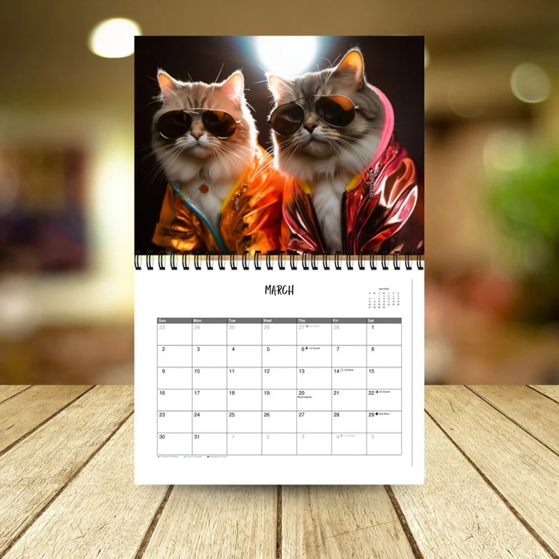 2025 Stylish Cats Calendar/Gift For Cat Lover - Image 6