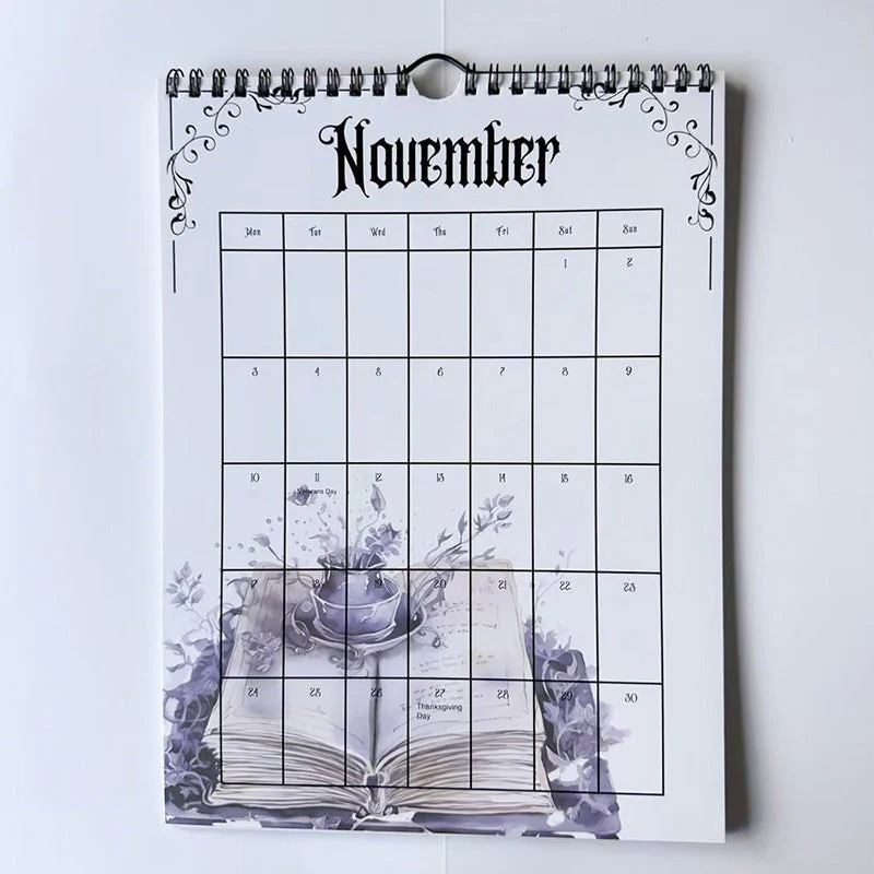 2025 Vintage Gothic Castle Theme Wall Calendar - Image 11