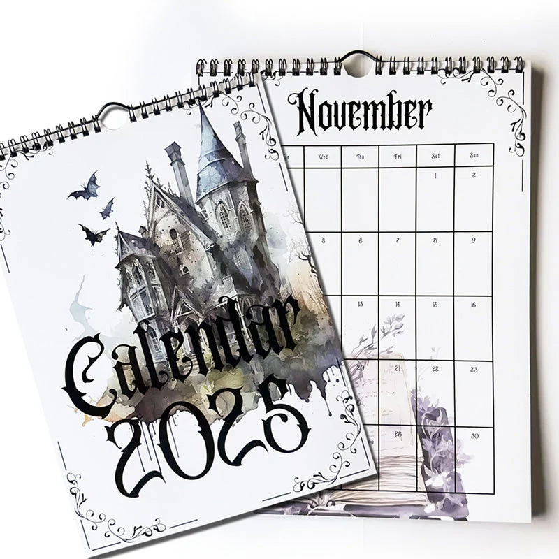 2025 Vintage Gothic Castle Theme Wall Calendar - Image 13