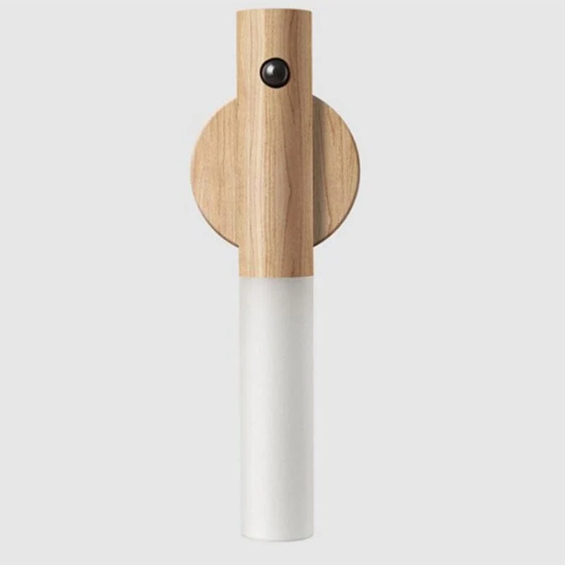 360° Rotatable Wooden LED Wall Lamp - Image 8