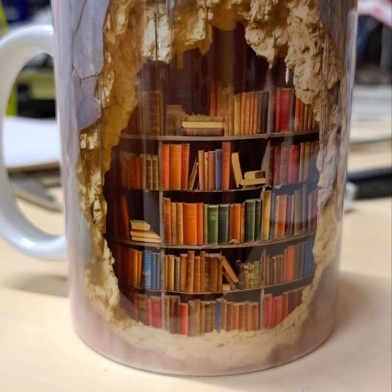 3D Bookshelf Mug - Image 7