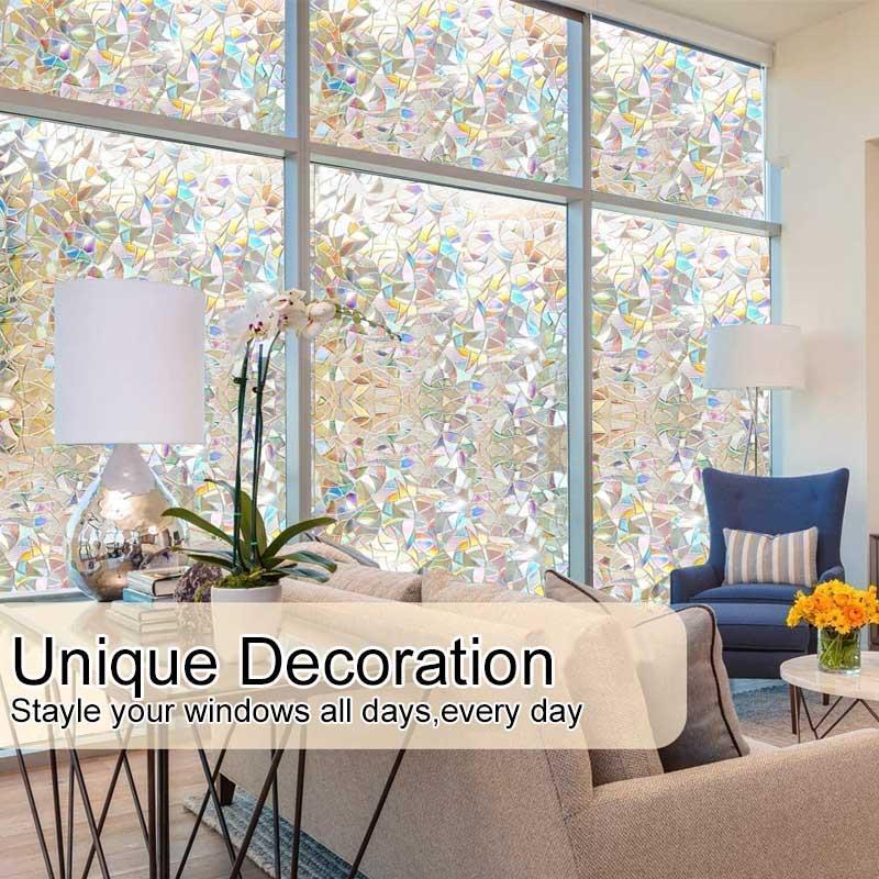 3D Rainbow Window Film，PVC refraction & No glue - Image 2