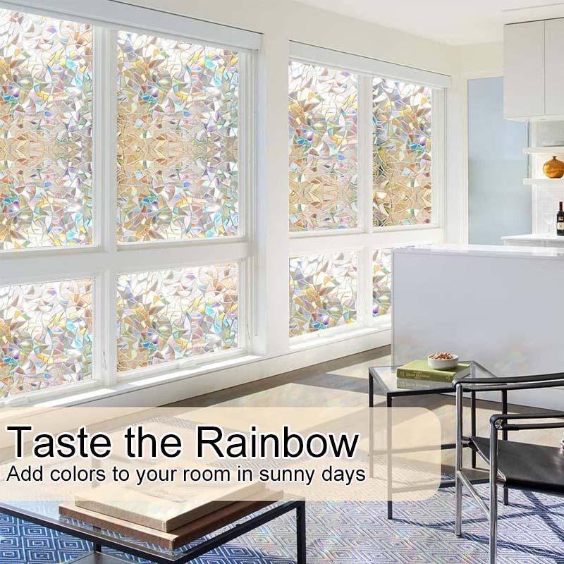 3D Rainbow Window Film，PVC refraction & No glue - Image 3