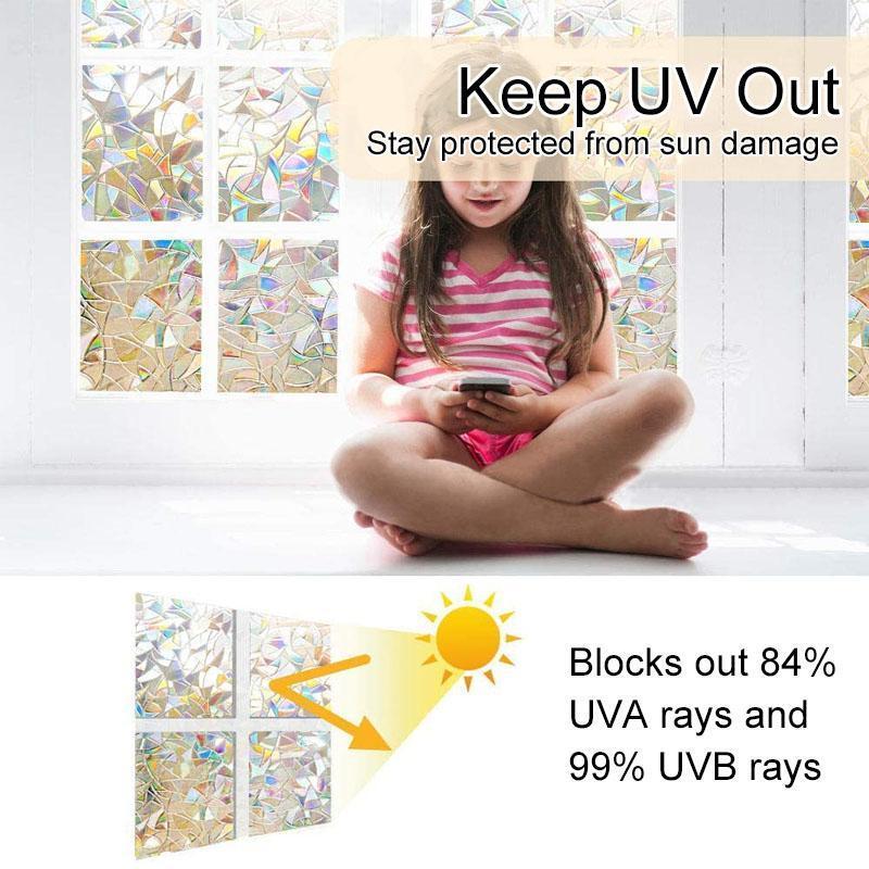 3D Rainbow Window Film，PVC refraction & No glue - Image 4