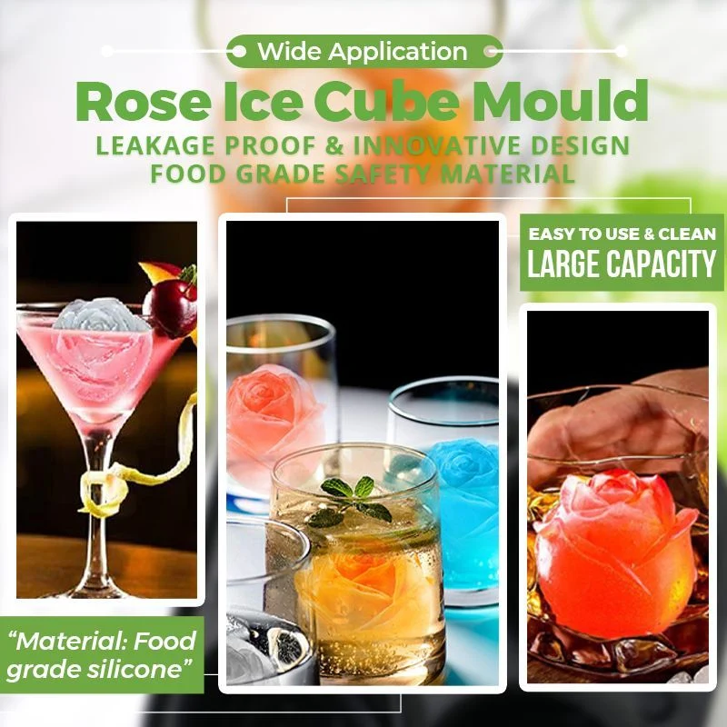 4-Compartment Large Rose Ice Cube Mold - Image 12