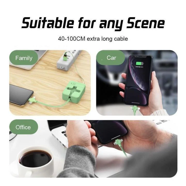 3-in-1 Data Cable Phone Stand - Image 10