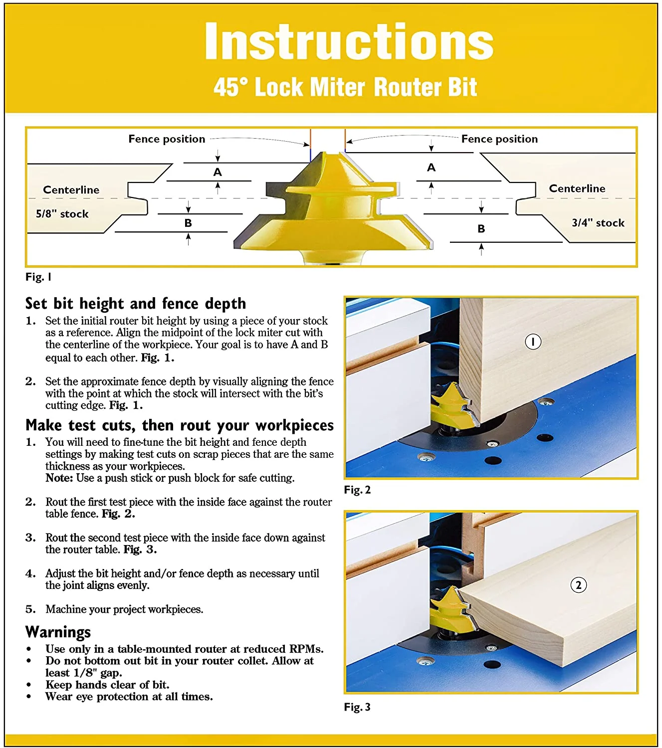 45° Lock Miter Router Bit - Limited Time Sale! - Image 12