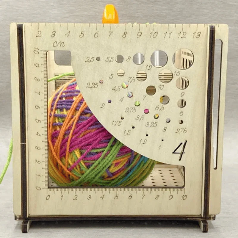 All-in-one Wooden Yarn Bowl - Multifunctional knitting tool - Image 8
