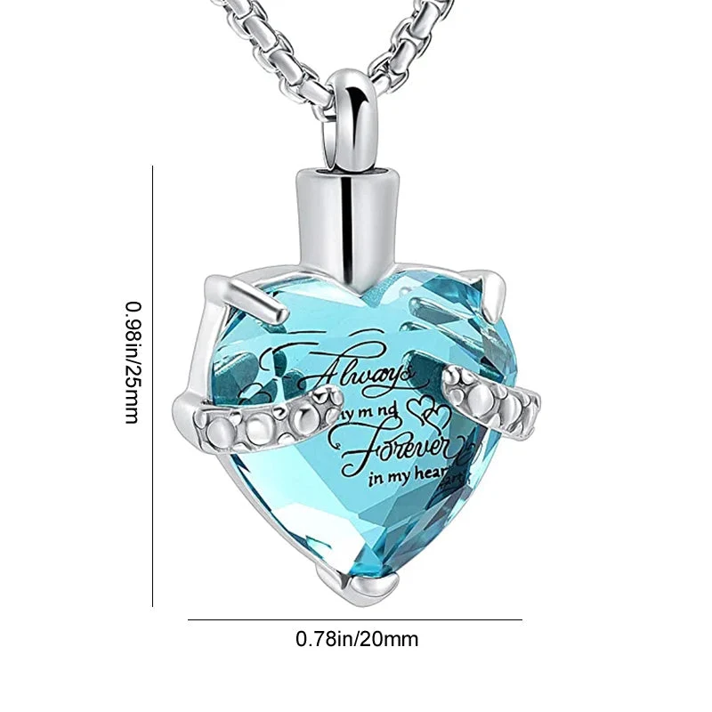Always on My Mind Forever in My Heart-Urn Necklace - Image 14