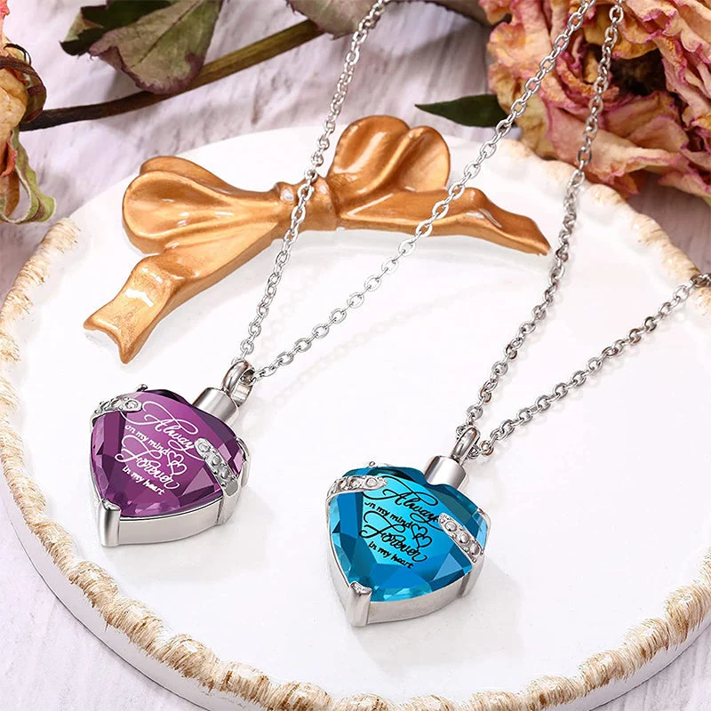 Always on My Mind Forever in My Heart-Urn Necklace - Image 3