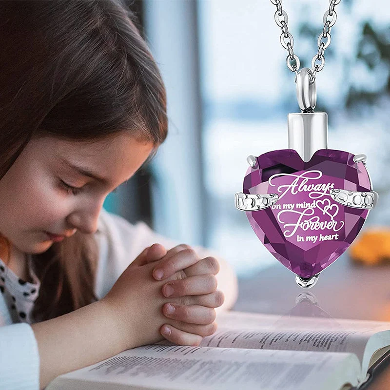 Always on My Mind Forever in My Heart-Urn Necklace - Image 9