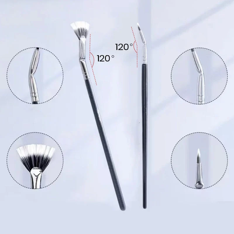 Angled Fan-shaped Eyelash Brush - Image 7
