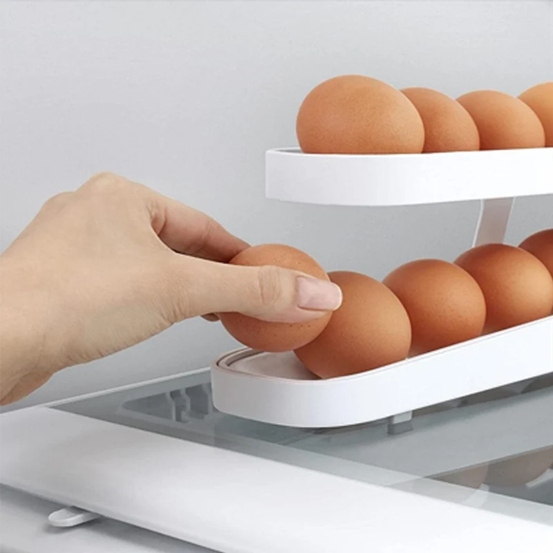 Automatic Scrolling Egg Rack Holder Storage Box - Image 8