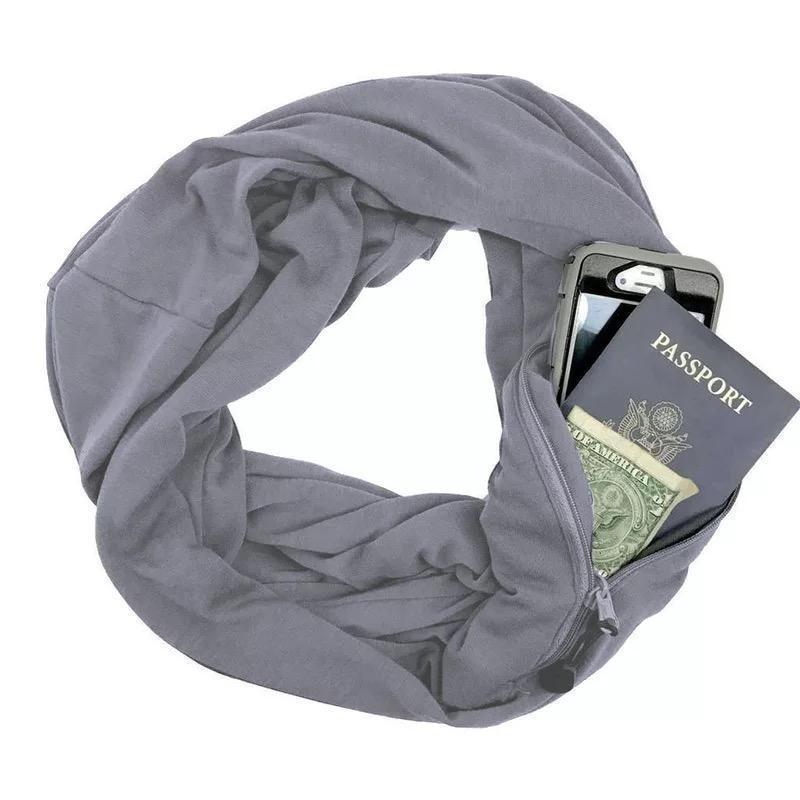 Bequee Winter Scarf With Zipped Pocket - Image 10