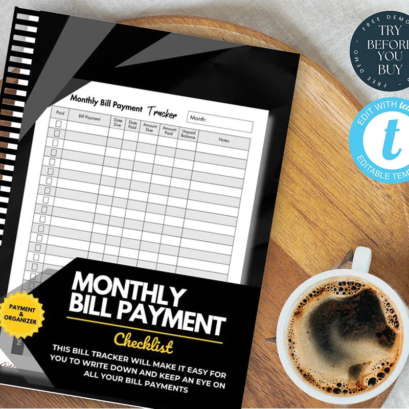 Bill Tracker Notebook & Cleaning Schedule Checklist - Image 2