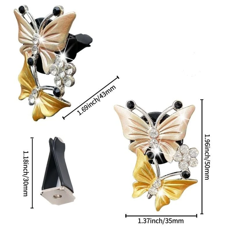 Bling Butterfly Car Accessories, Cute Car Air Freshener - Image 14