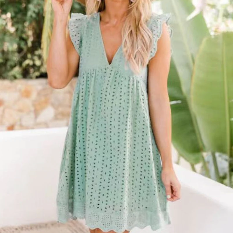 California Lace Dress Romper - Image 15