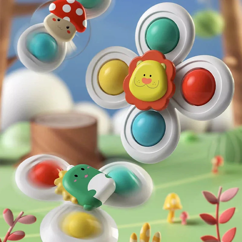 Cartoon Suction Cup Spinning Toy For Kids - Image 2