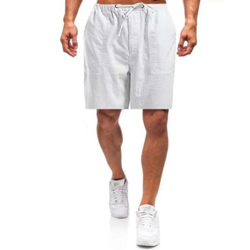 Casual Men's Casual Linen Shorts - Image 6
