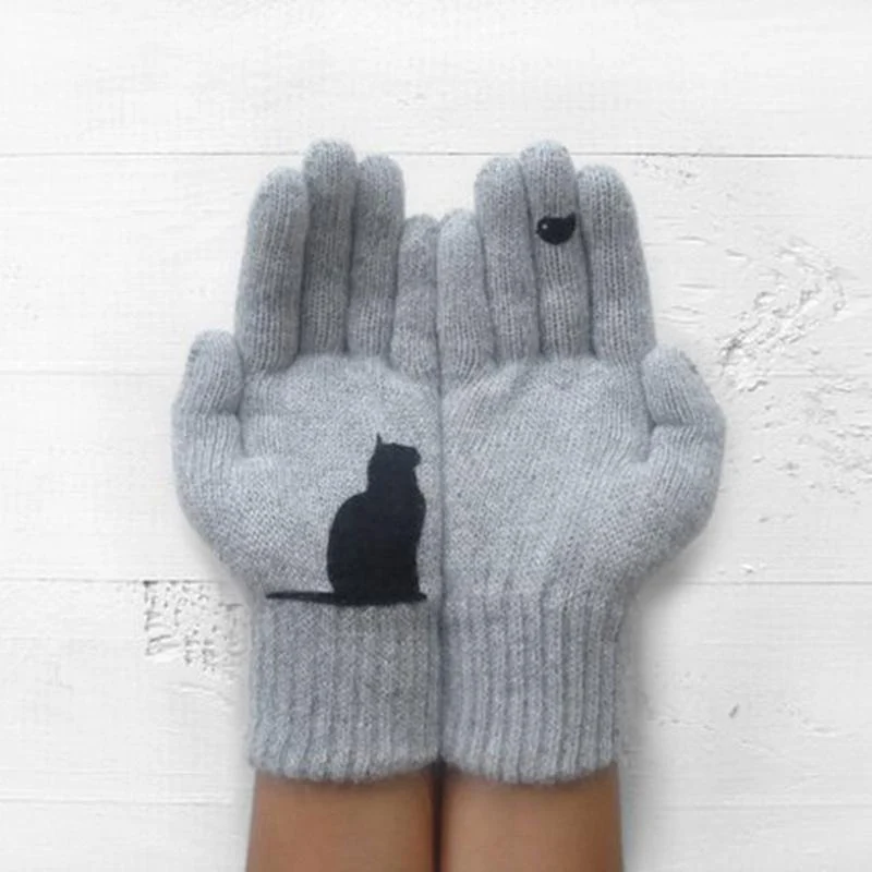 Cat Fan Cotton Gloves - Image 6