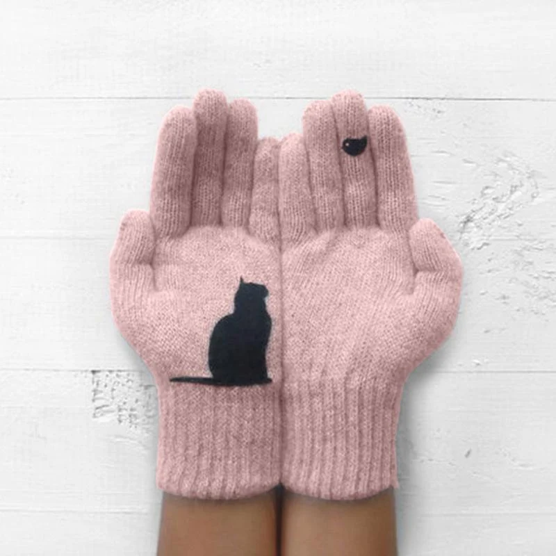 Cat Fan Cotton Gloves - Image 8