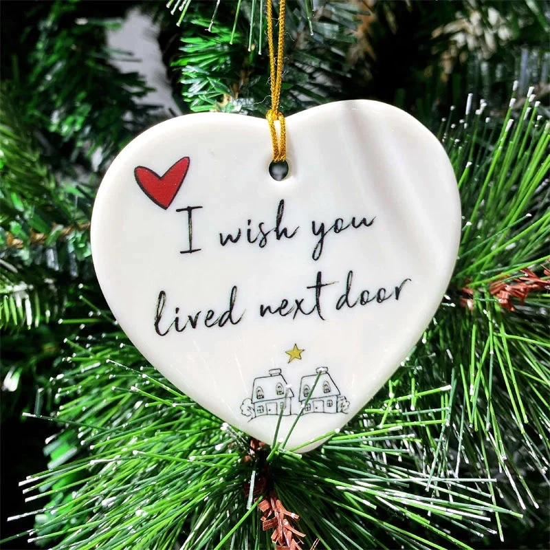 Ceramic Heart Hanging Ornament - Image 5