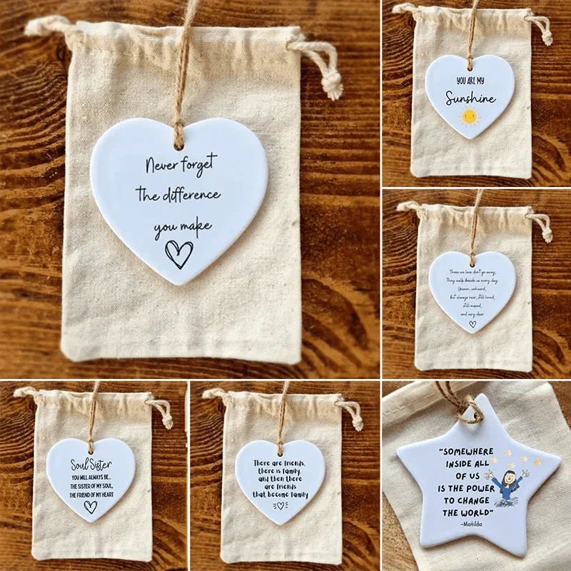 Ceramic Heart Quote card(GIft package) - Image 7