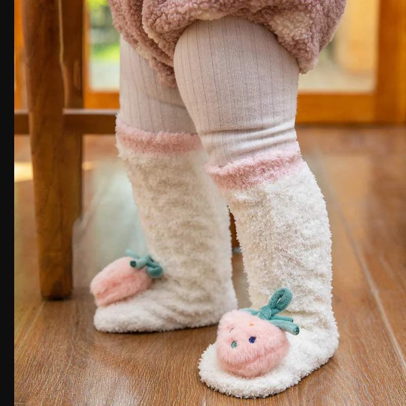 Children's Animal Coral Fleece Socks - Image 3