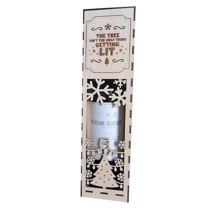 Christmas Funny Wooden Wine Box - Image 12