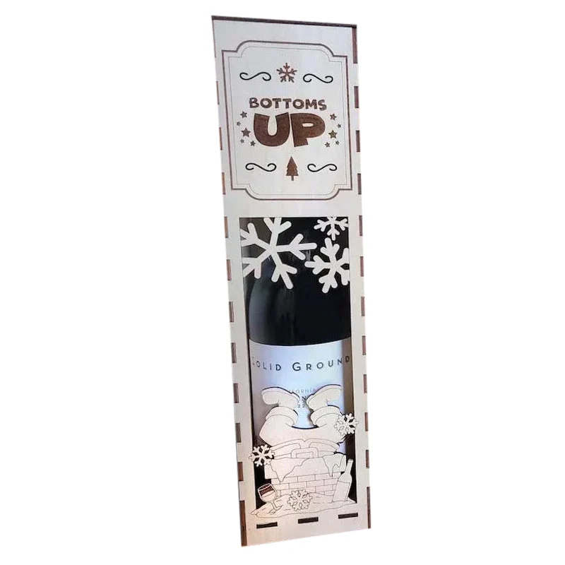 Christmas Funny Wooden Wine Box - Image 14