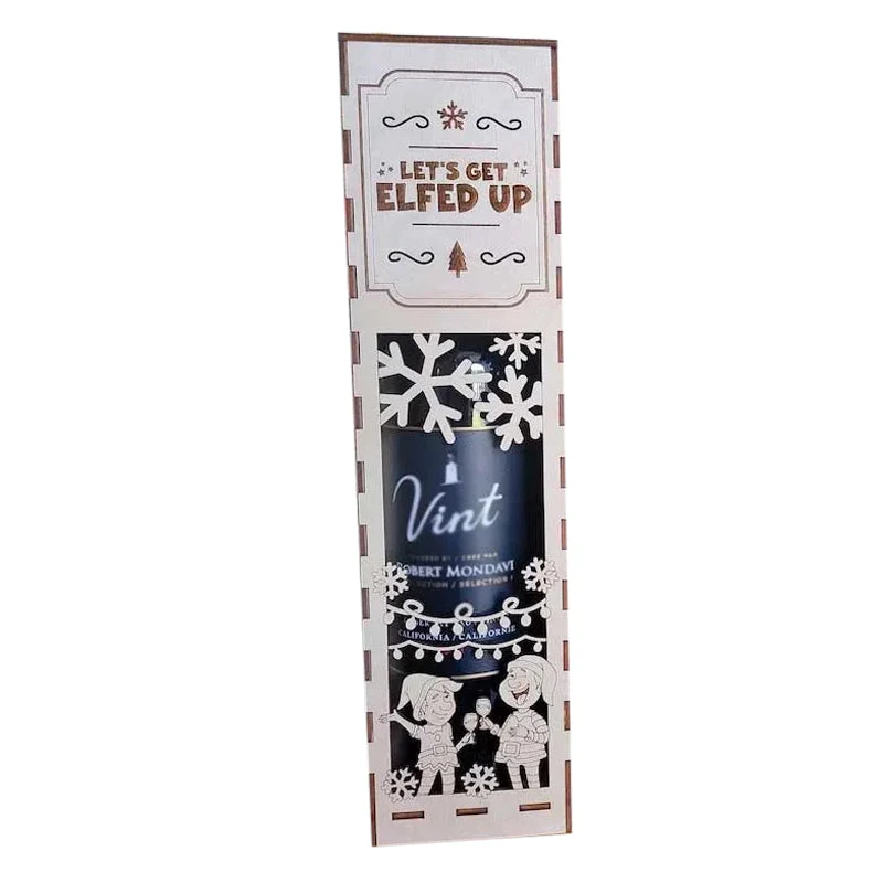 Christmas Funny Wooden Wine Box - Image 15