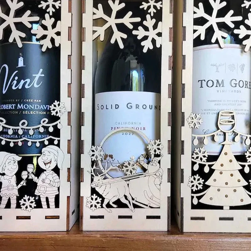 Christmas Funny Wooden Wine Box - Image 8