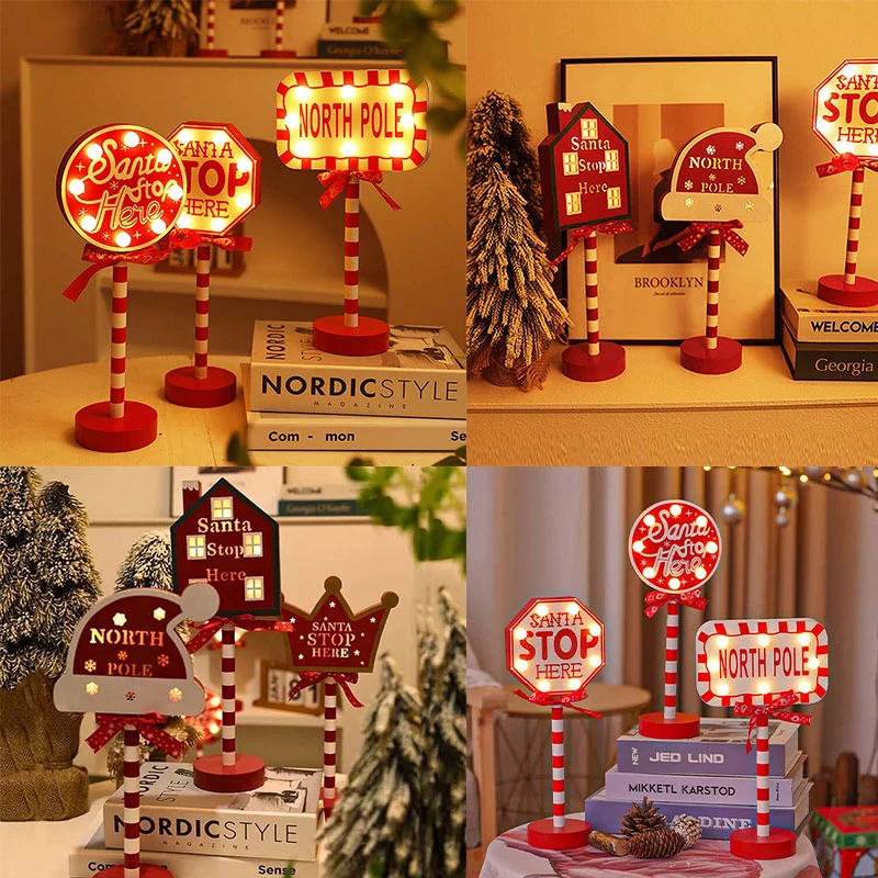 Christmas Street Sign Decoration Lights - Image 2