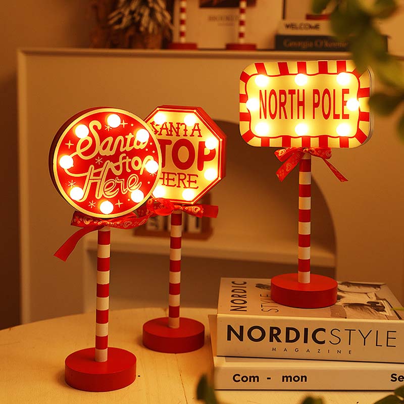 Christmas Street Sign Decoration Lights - Image 3