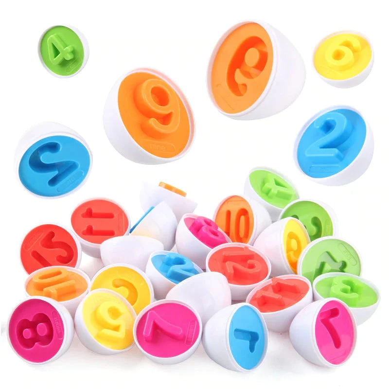 Cognitive Development Geometric Eggs ( 12 Eggs One Set ) - Image 5