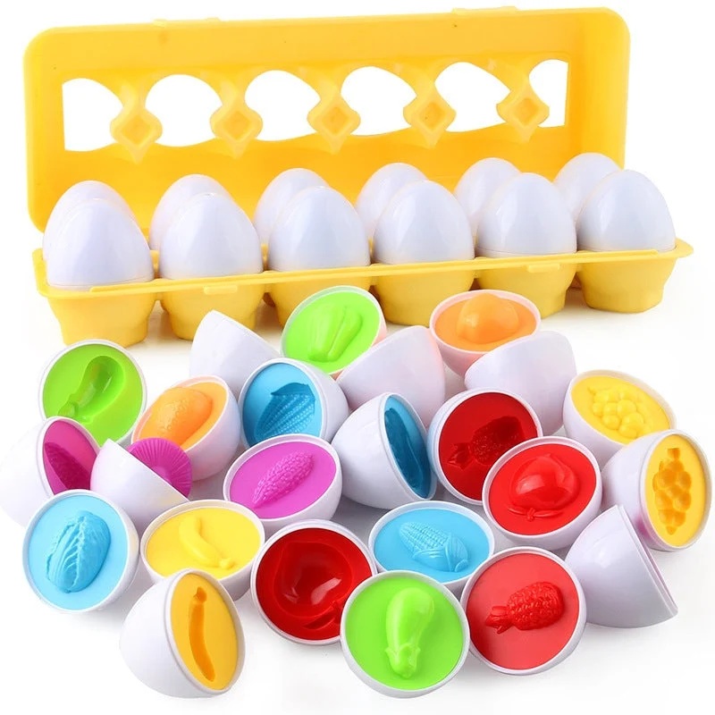 Cognitive Development Geometric Eggs ( 12 Eggs One Set ) - Image 7