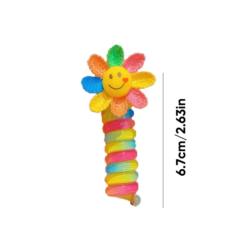 Colorful Telephone Wire Hair Bands for Kids - Image 28