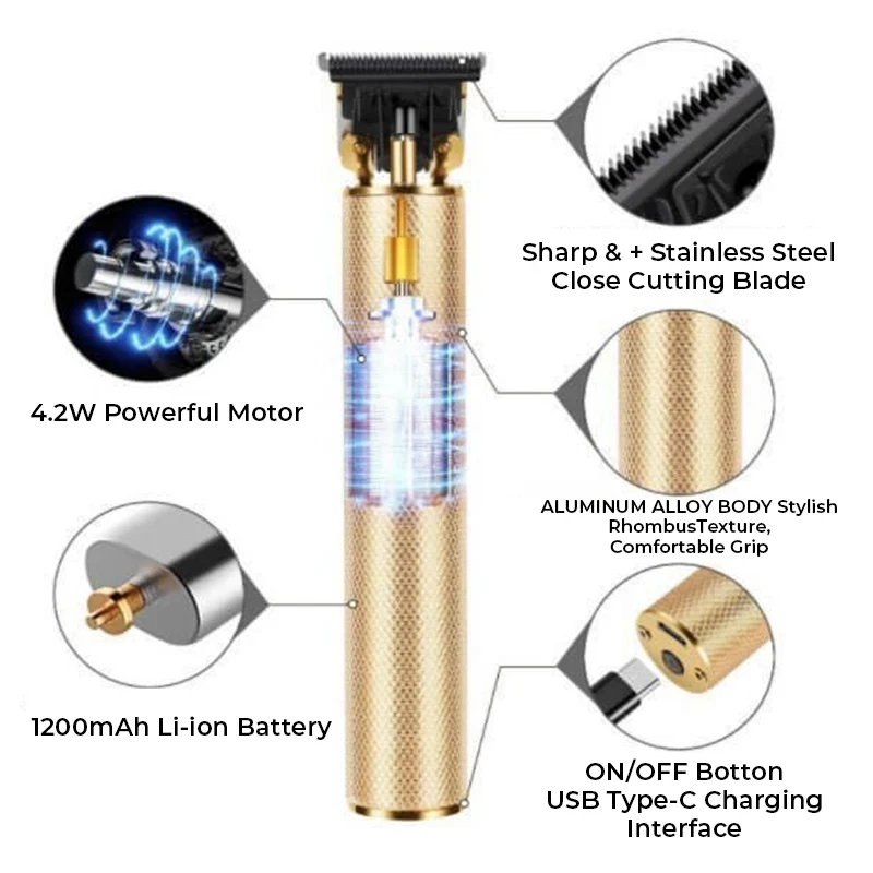 Cordless Trimmer Men Hair Clipper - Image 15