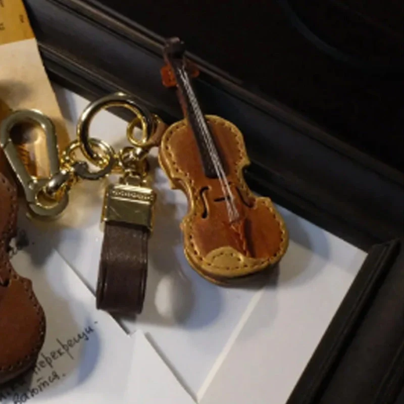 Crafted Leather Violin & Cello Keychain - Image 8