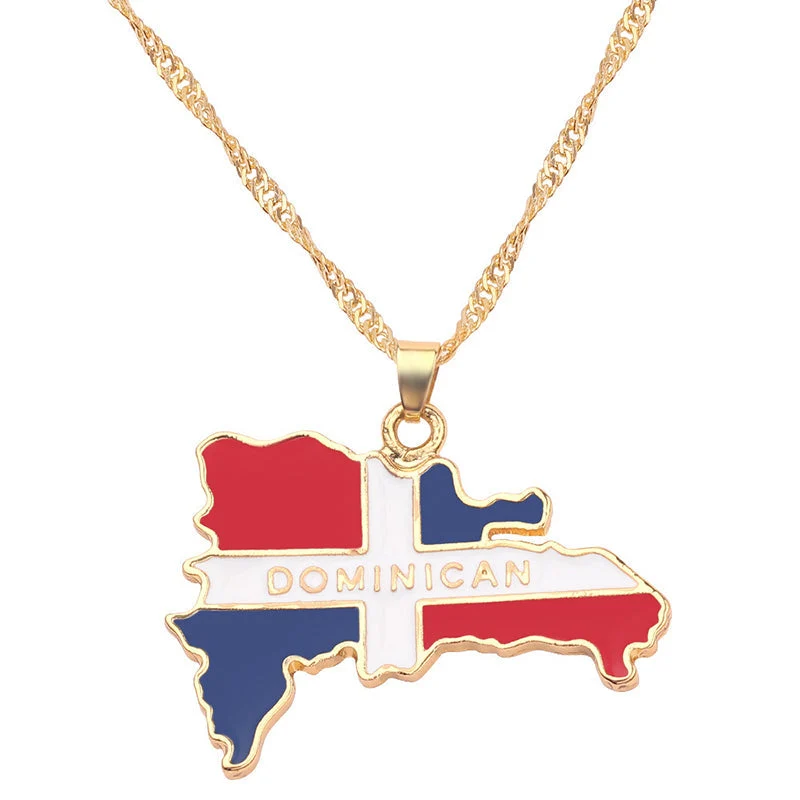 Creative map and flag necklace - Image 20
