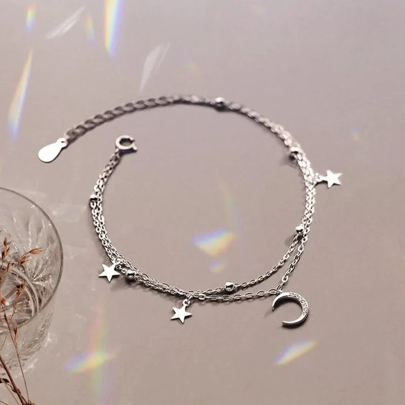 Crescent Moon & Star Bracelet - Image 7