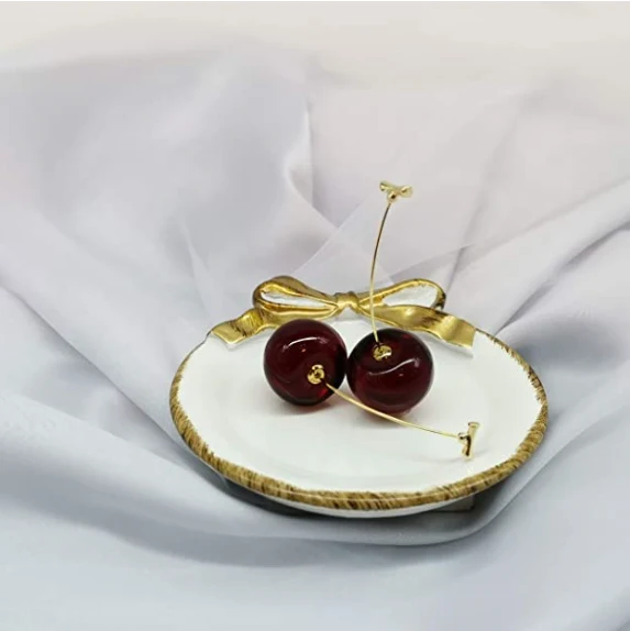 Cute 3D Cherry Earrings - Image 6