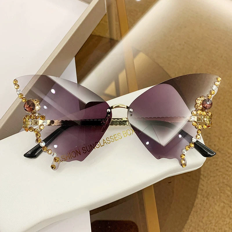 DIAMOND BUTTERFLY SUNGLASSES - Image 12