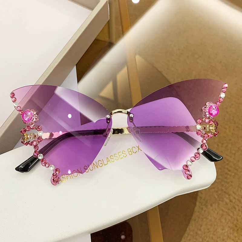DIAMOND BUTTERFLY SUNGLASSES - Image 13