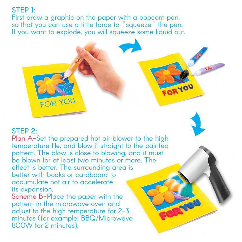 DIY Bubble Popcorn Drawing Pens (6 PCs) - Image 3