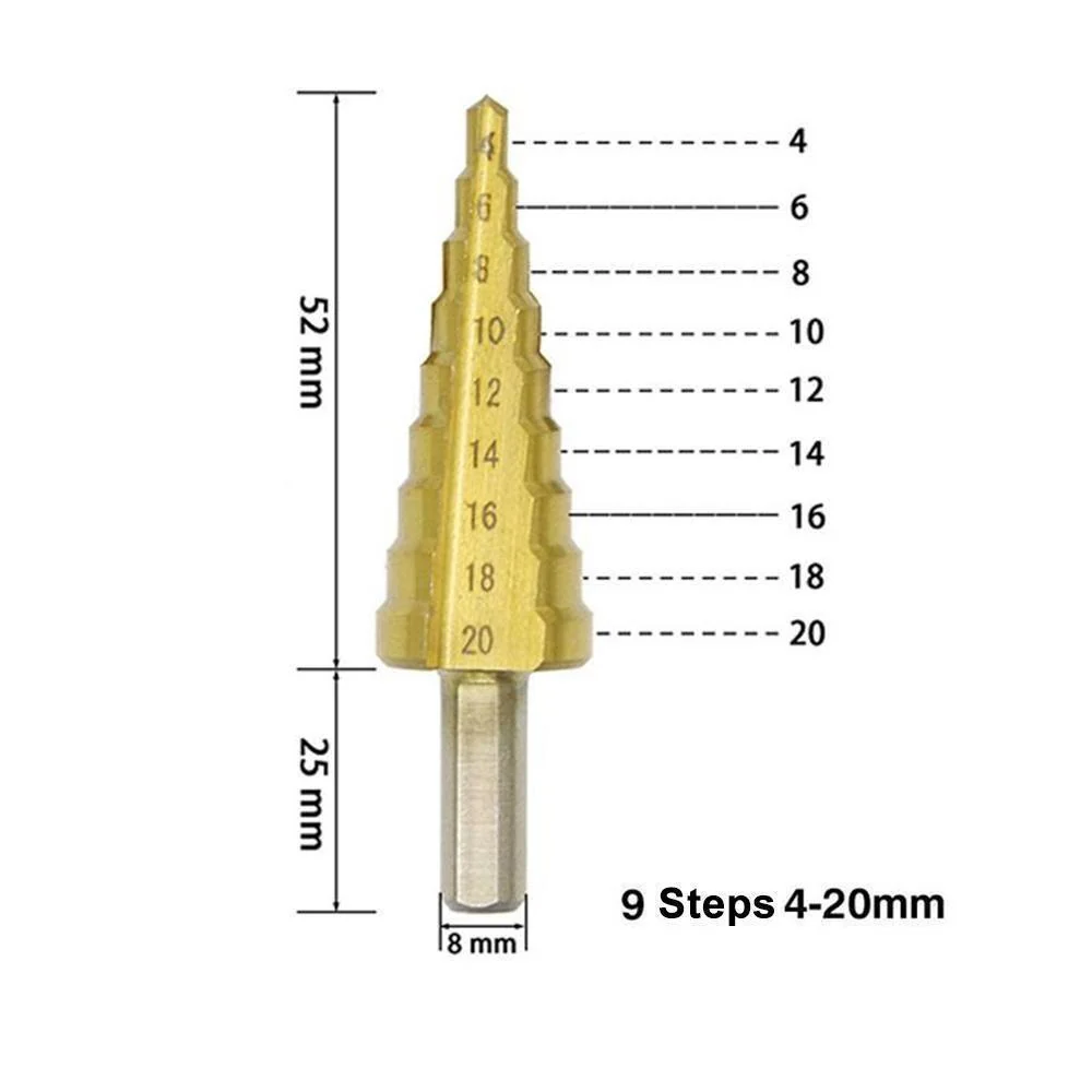Domom® Titanium Step Drill (3 pieces) - Image 7