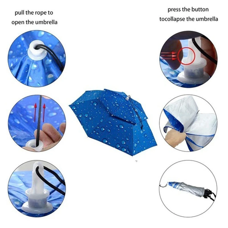 Double Layer Folding UV Wind Protection Umbrella - Image 6