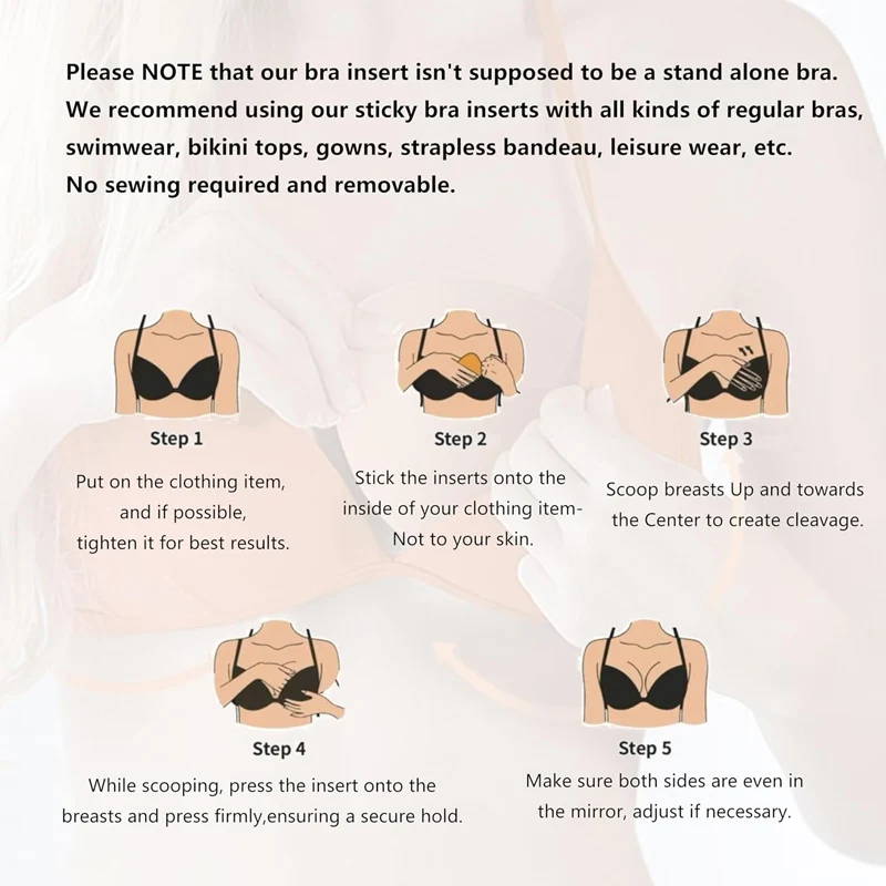Double-sided Adhesive Push-up Pads - Image 10